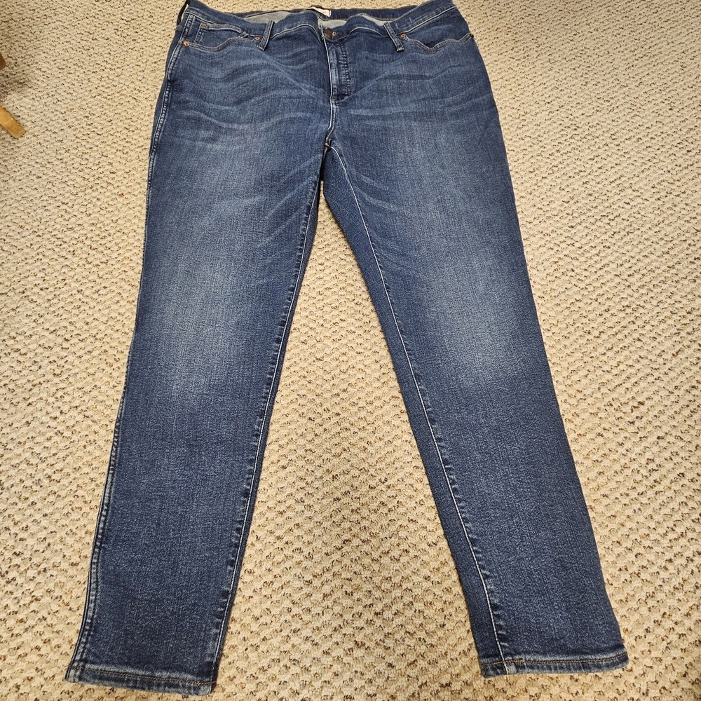 NWT Madewell Jeans Women 37 Blue 10" High Rise Skinny Stretch - Picture 8 of 9